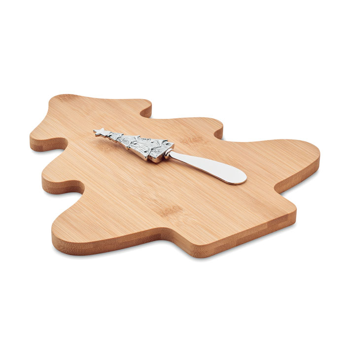 Cheese board set in bamboo