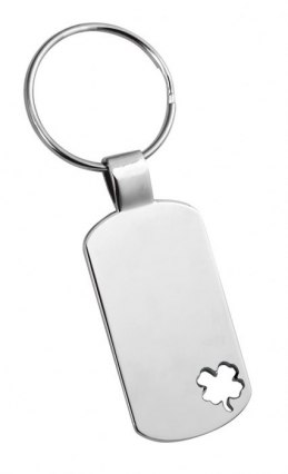 Key chain rectangular four-leaf clover