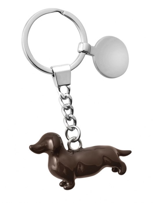 KEYCHAIN  DACHSHUND-WITH COIN