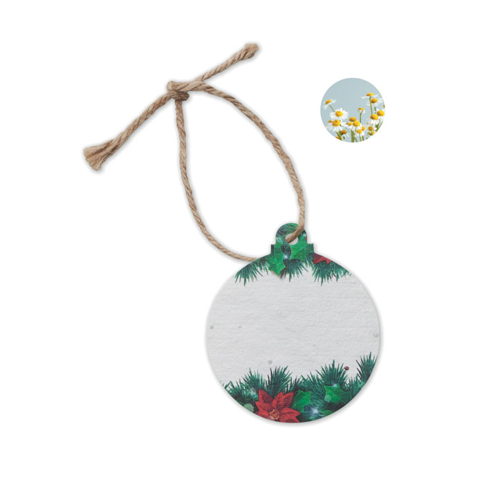 Seed paper Xmas ornament