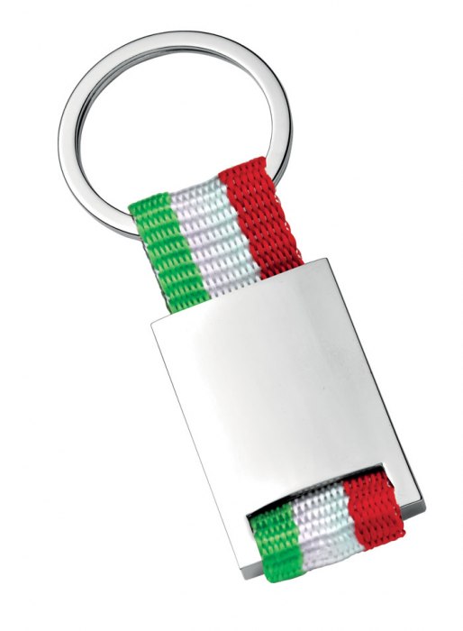 KEY CHAIN - NYLON ITALIAN FLAG - NO BOX