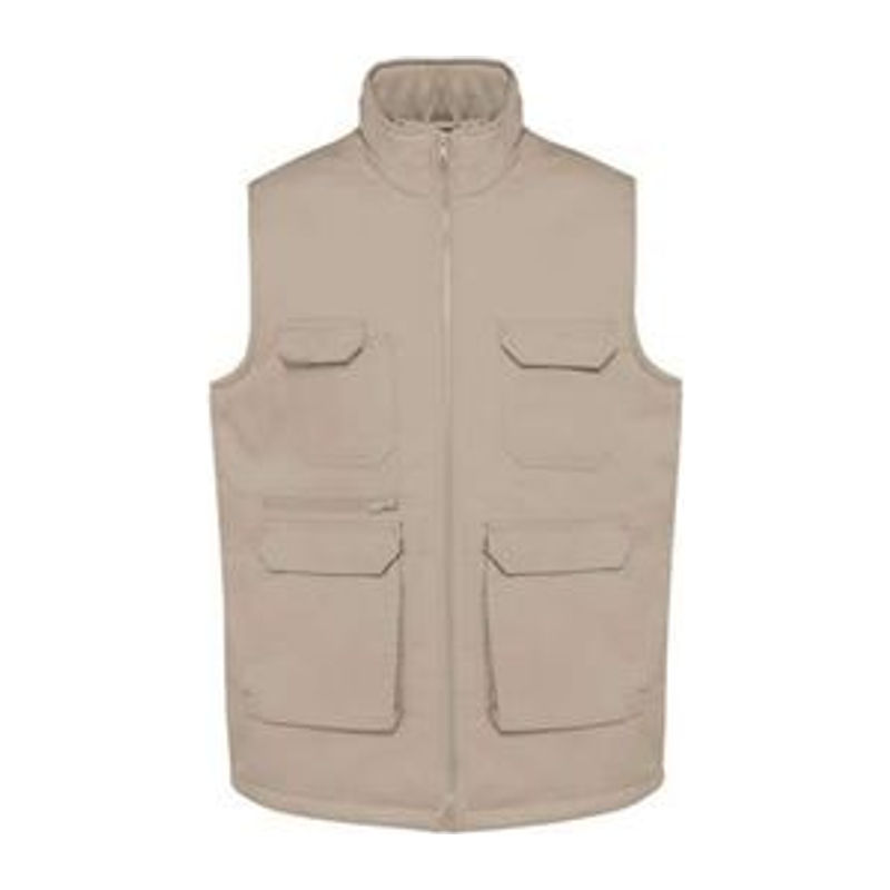 UNISEX PADDED MULTI-POCKET POLYCOTTON VEST