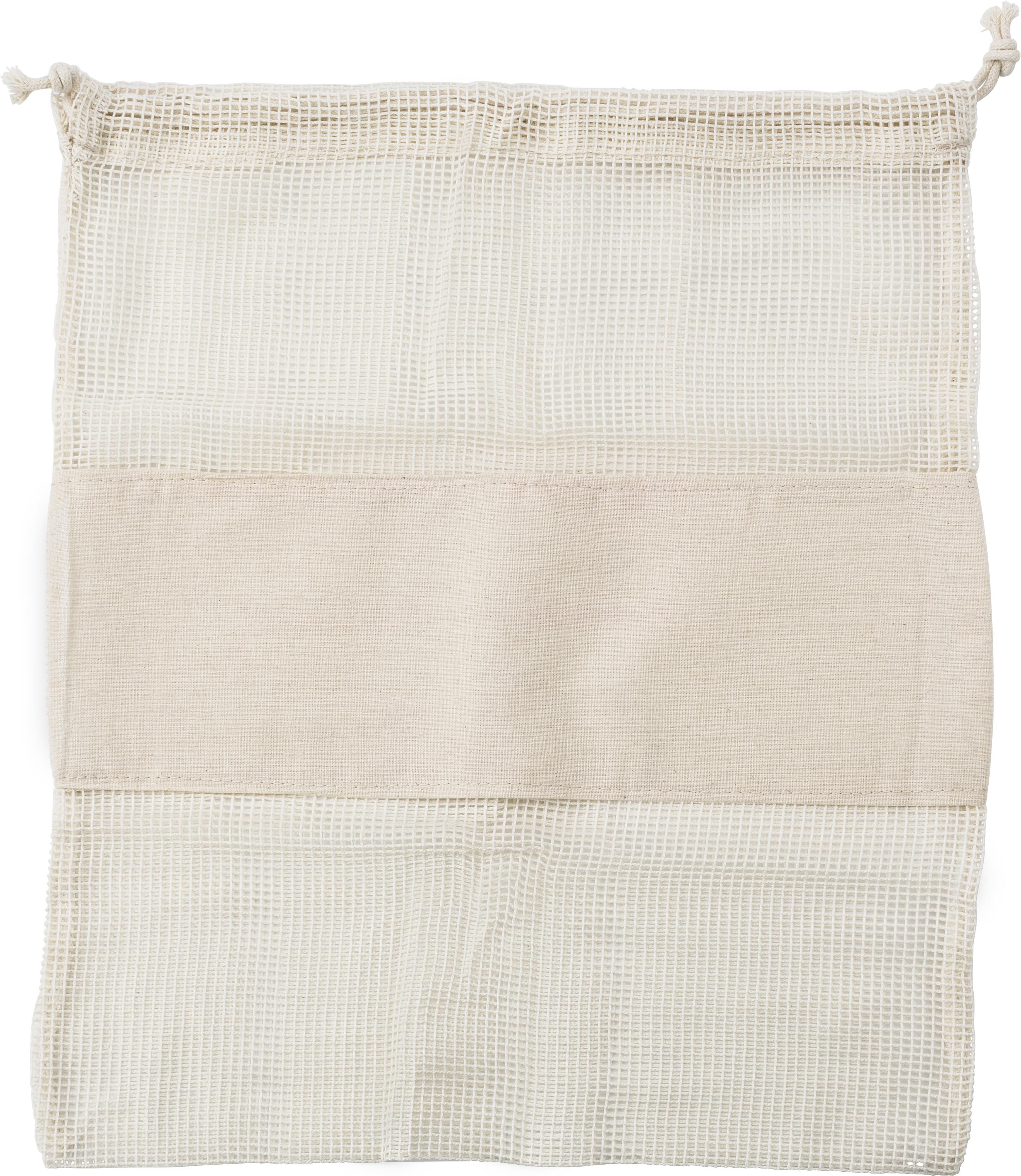 Set of three reusasable cotton mesh produce bags Adele