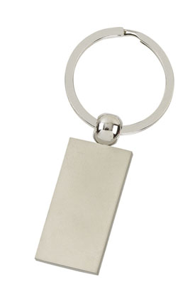 MATTE RECTANGULAR KEYRING POST