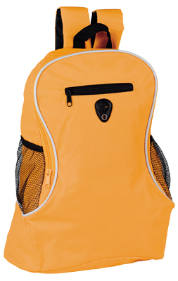 FLUOR ORANGE POLYESTER BACKPACK POPPY