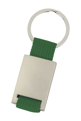 GREEN METALLIC KEY RING MATT