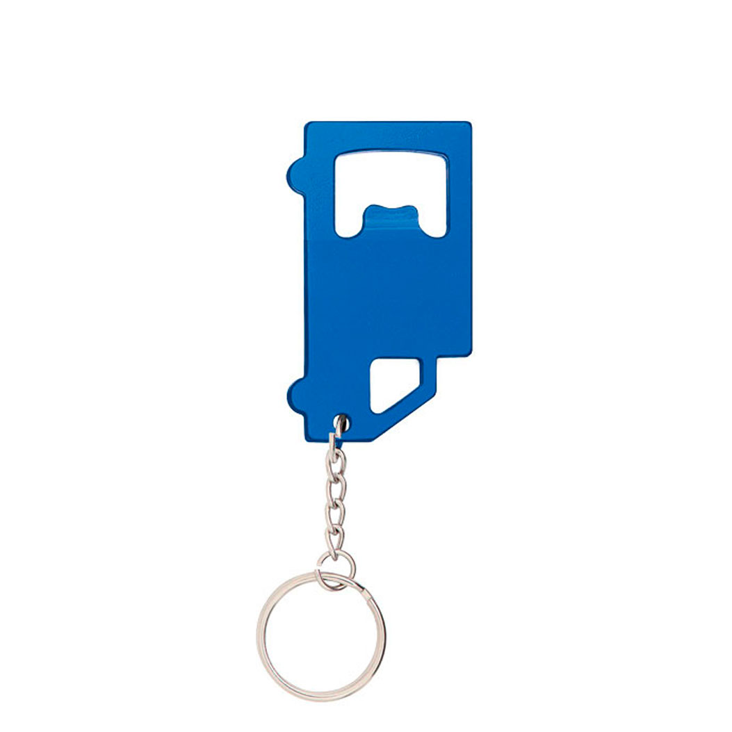 BLUE ALUMINUM KEYRING TRUCKIN