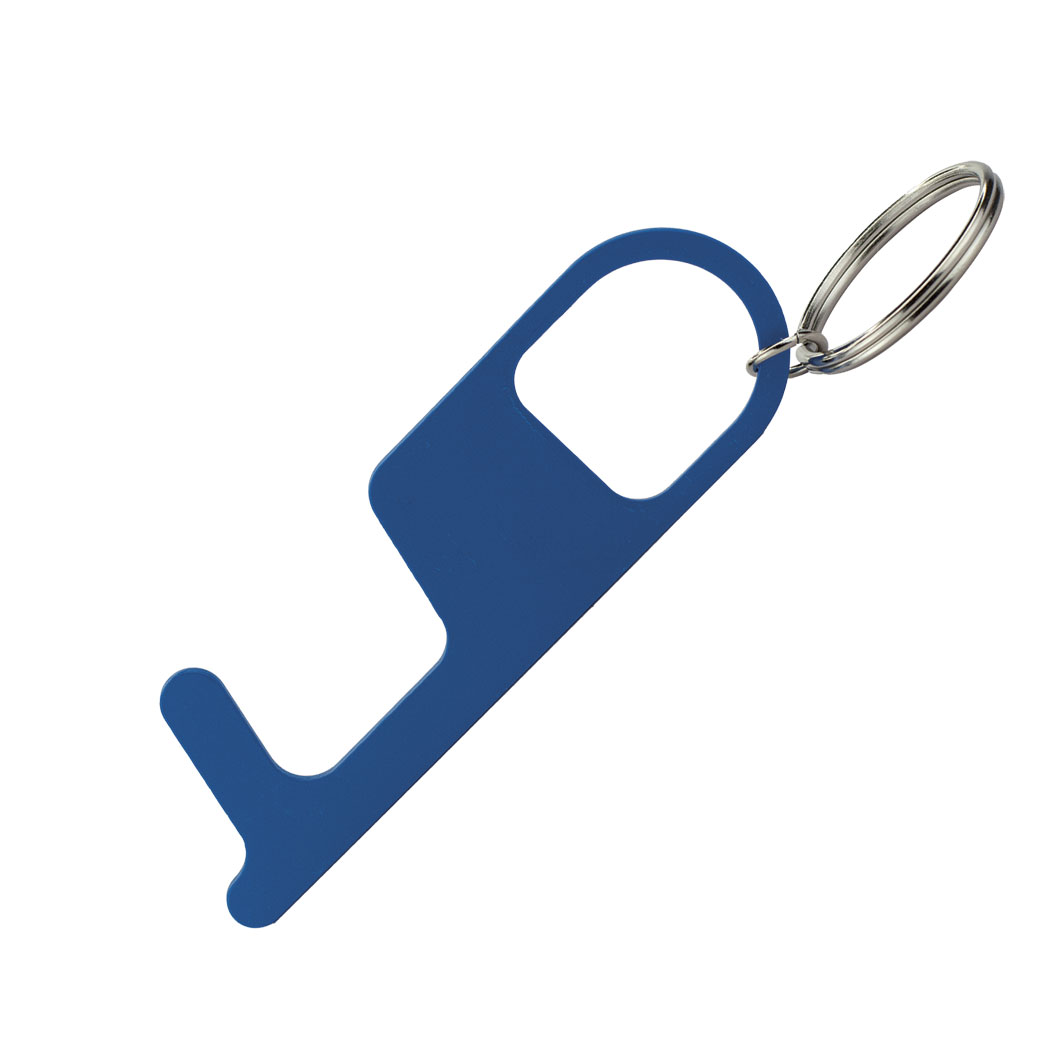 BLUE METALLIC KEYRING ANTICONTACT ZUPPA