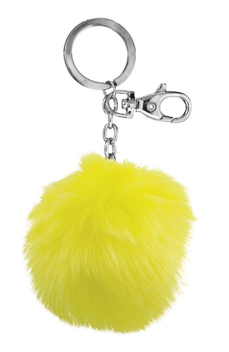 KEY CHAIN POM-POM YELLOW - NO BOX