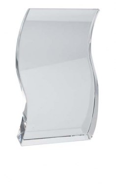 TROPHY PARCHMENT WHITE GLASS - h=105 mm