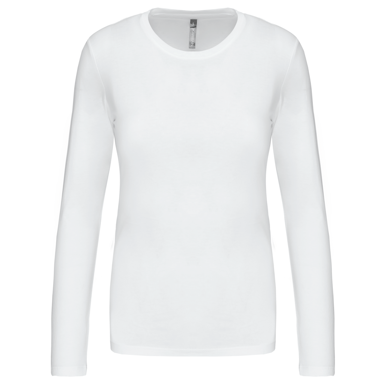 LADIES' LONG-SLEEVED CREW NECK T-SHIRT