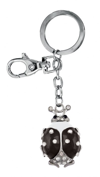 KEY CHAIN LADYBIRD BLACK - NO BOX