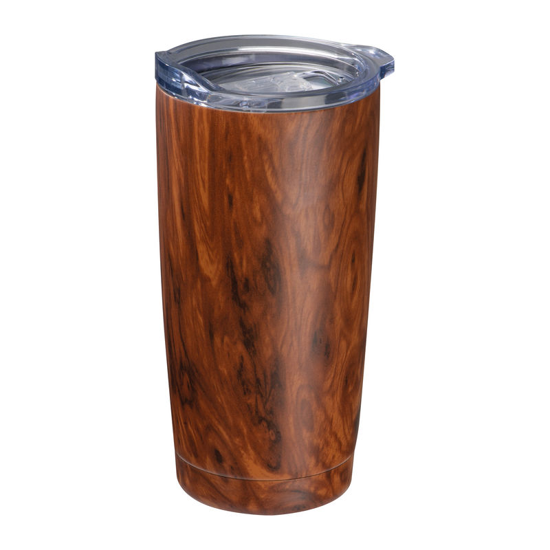 Stainless steel mug with wooden look Costa Rica