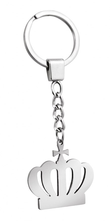 KEY CHAIN STEEL - CROWN - NO BOX