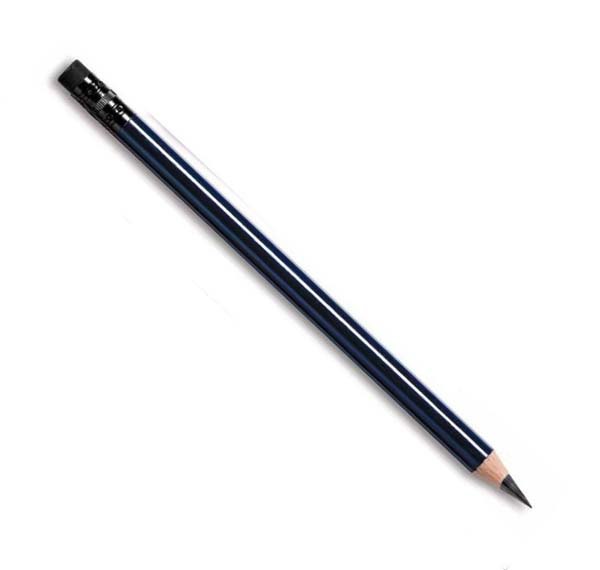 PENCIL DARK BLUE d=10 L=190 - MIN.100p