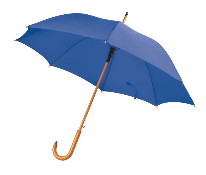 UMBRELLA BLUE WOODEN HANDLE d=105 cm