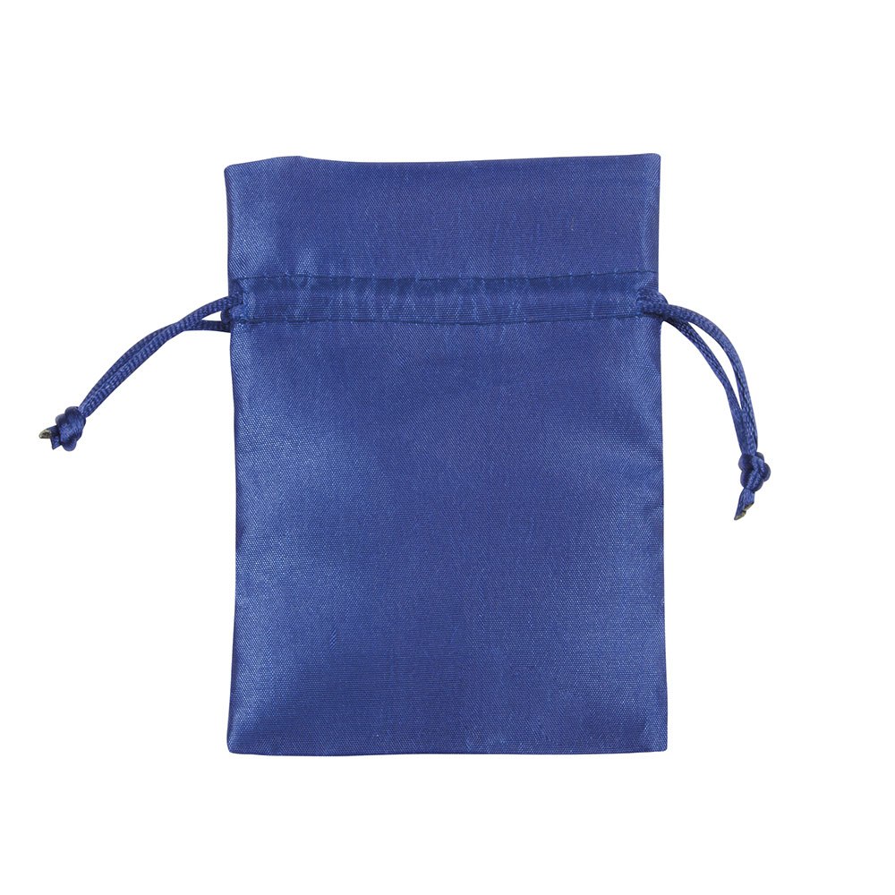 SACK SATIN BLUE 90X120 MM