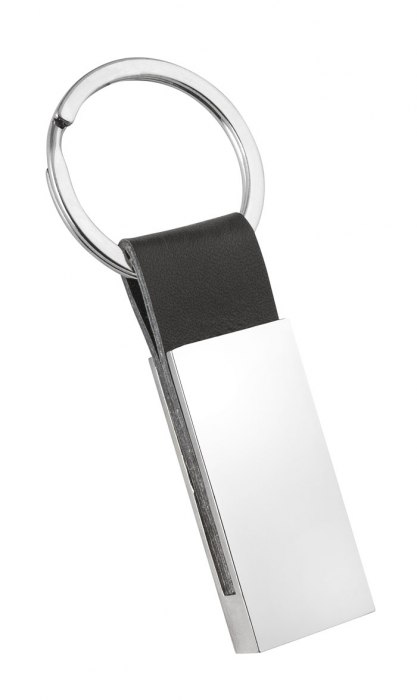 KEYRING RECTANGULAR AND PU - NO BOX