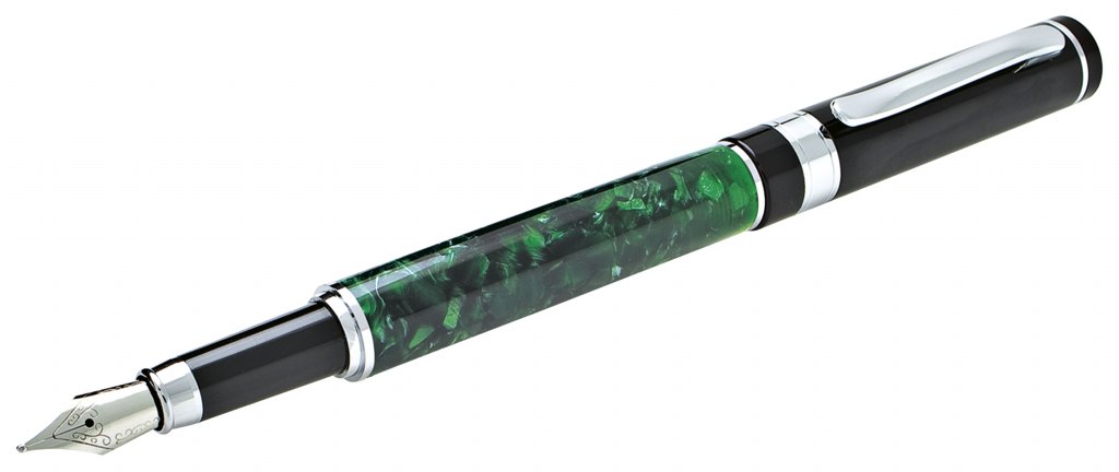 FOUNTAIN PEN MARBLE GREEN