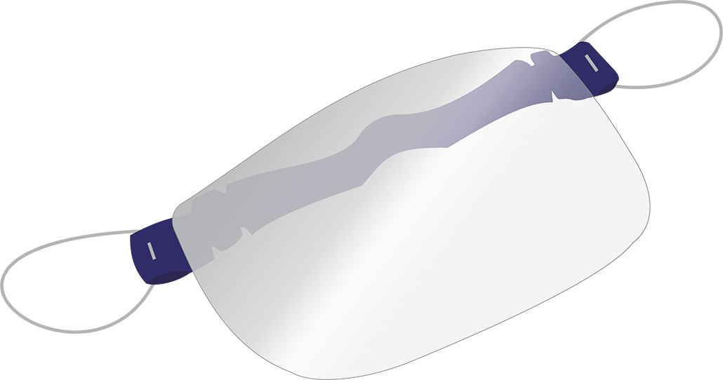 HESTIA clear face shield-mask for mouth and nose