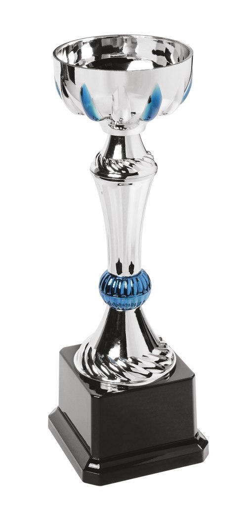 TROPHY CUP BLUE DECORATIONS H 225 MM