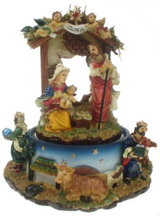 ROUNDABOUT NATIVITY SCENE - h=130 mm