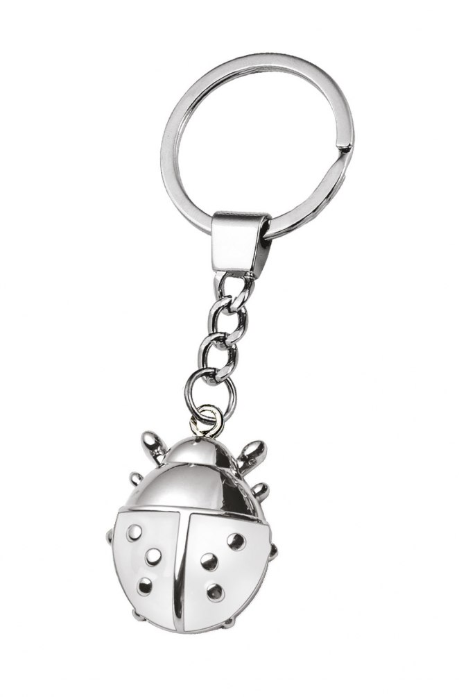 KEY CHAIN LADYBIRD WHITE - NO BOX