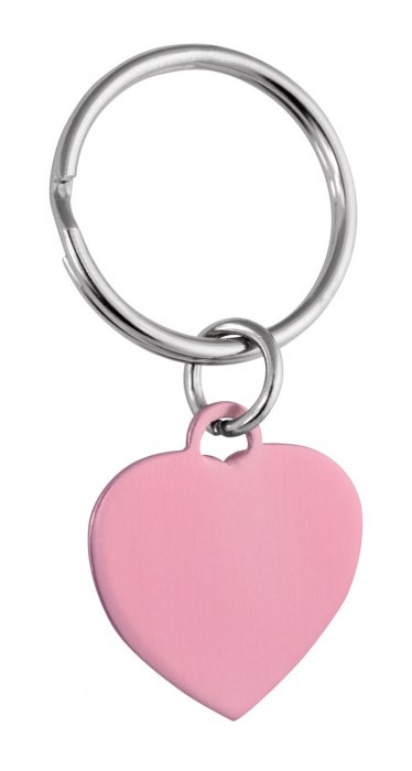 PENDANT PINK HEART - 25x22 mm