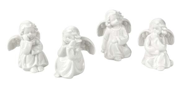 SET 4 pcs PORCELAIN ANGELS -h 90mm