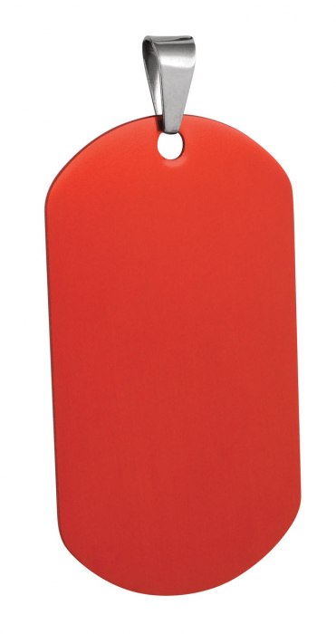 MARINES IDENTITY TAG ALUMINIUM RED