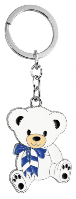 KEY CHAIN TEDDY SKY-BLUE - NO BOX