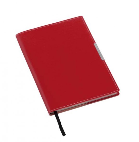 NOTEBOOK RED WITH PLATE 5 mm / 72 PAGES