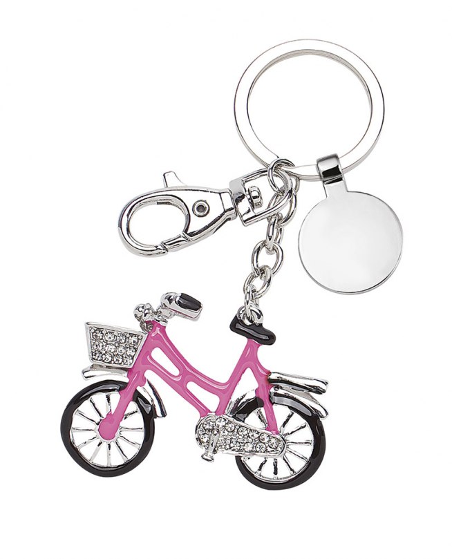 KEY CHAIN BICYCLE - PINK - NO BOX