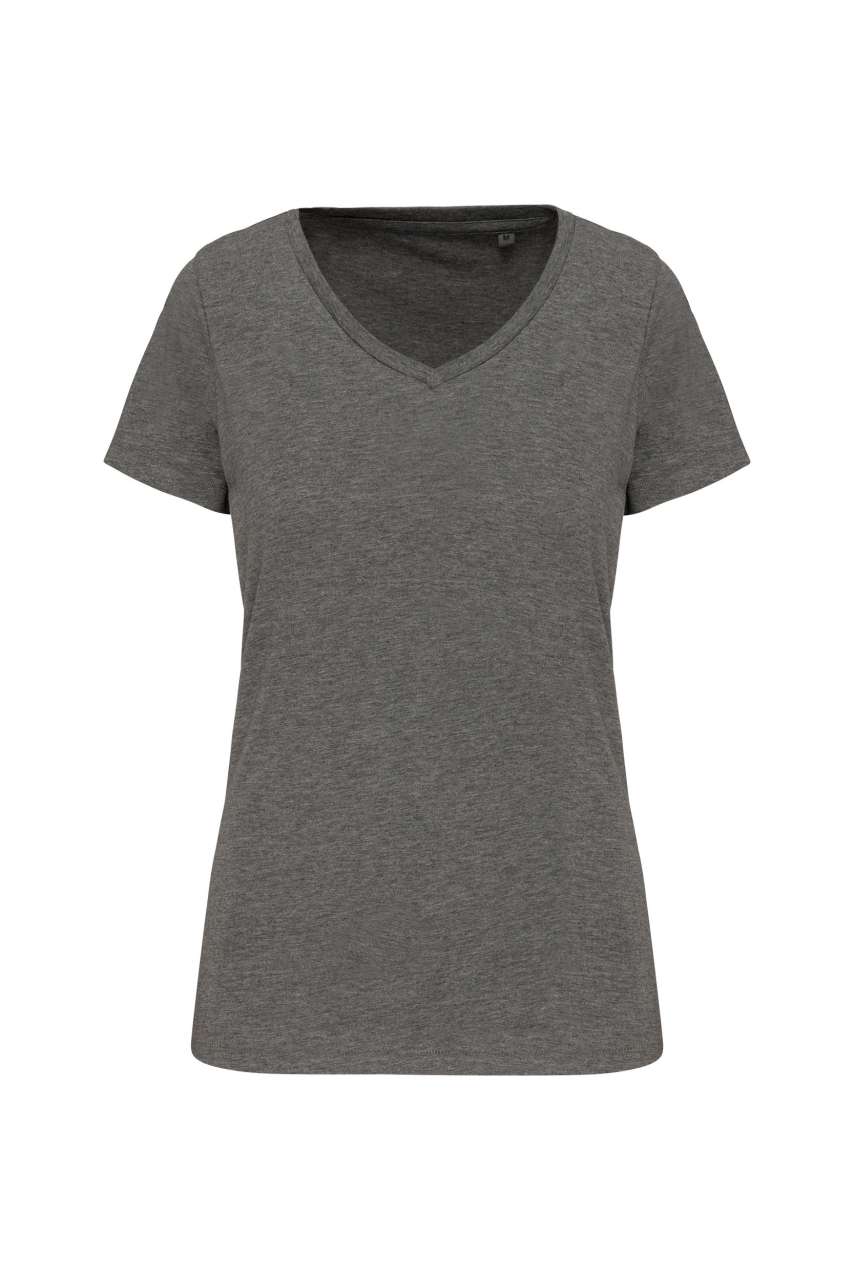 LADIES' SUPIMA® V-NECK SHORT SLEEVE T-SHIRT