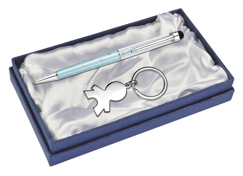 SET BALLPOINT PEN and KEY CHAIN- BOY