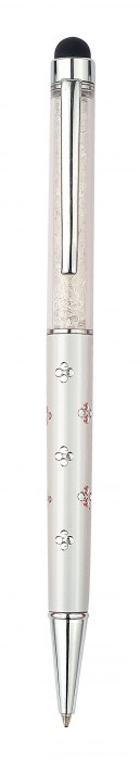 PEN ALUMINIUM WHITE FLOWER