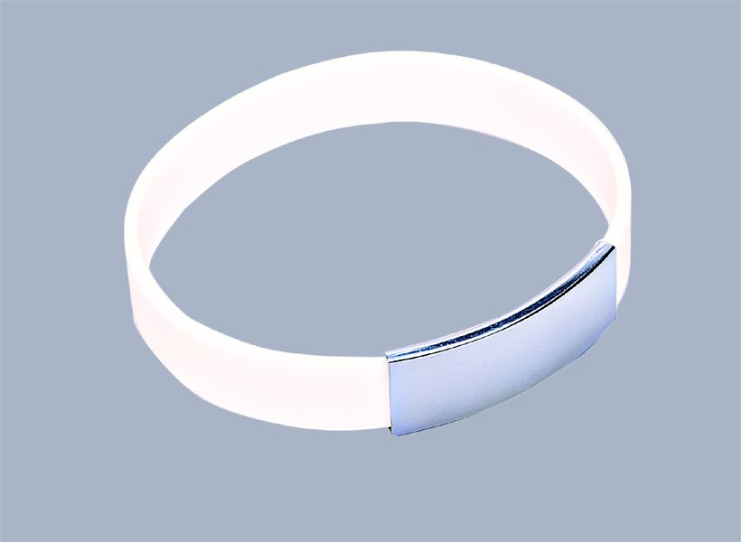 BRACELET FOR MAN WHITE SILICONE