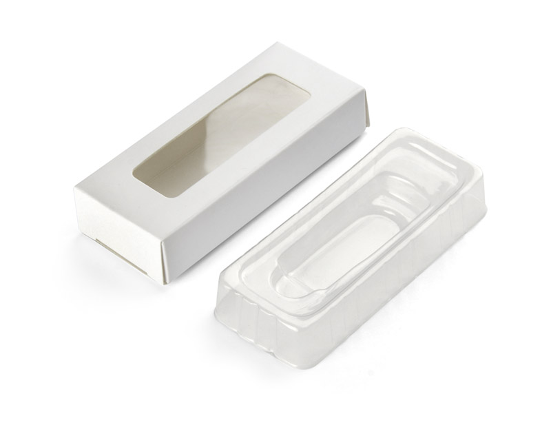 Box for USB flash drives with small tray