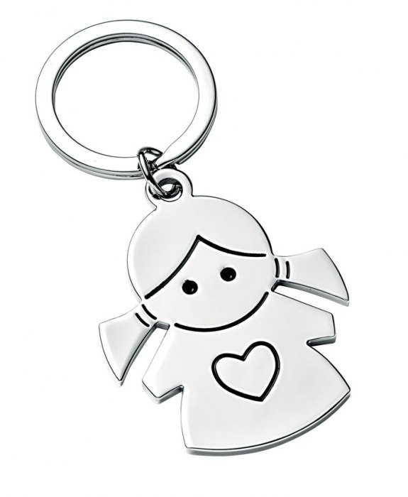 KEY CHAIN GIRL - HEART - NO BOX