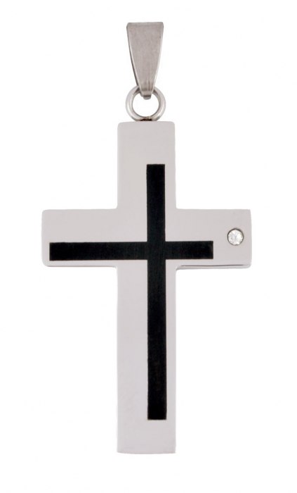 PENDANT STEEL CROSS