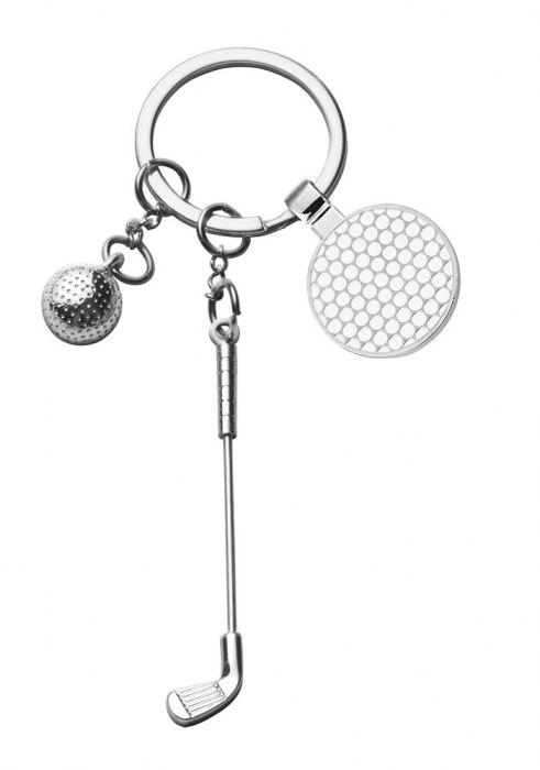 KEYCHAIN GOLF- BALL, CLUB AND COIN