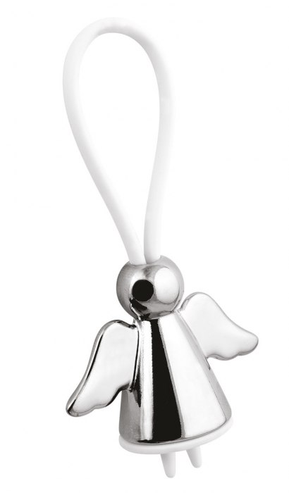 KEY CHAIN ANGEL CABLE PVC WHITE - NO BOX