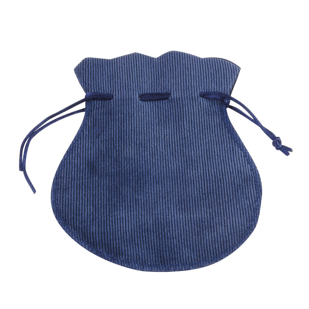 SACK AMPH.-SHAPED CORDUROY BLUE 130X150