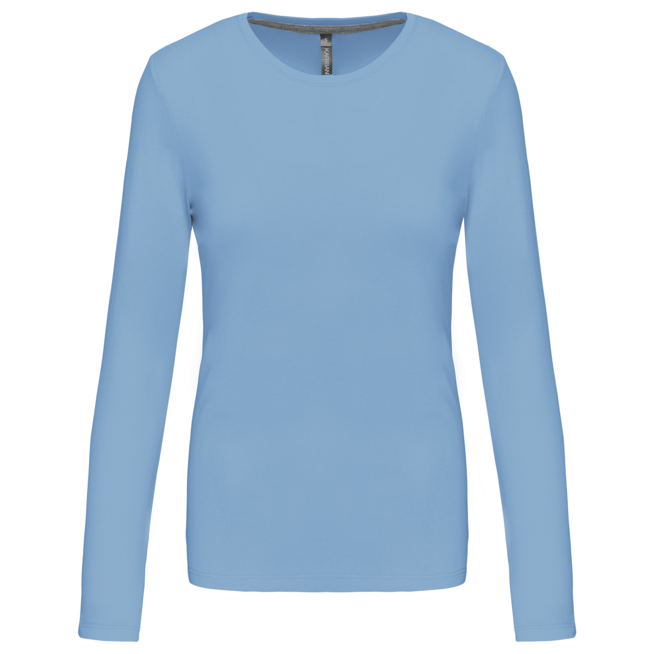 LADIES' LONG-SLEEVED CREW NECK T-SHIRT