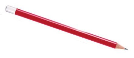 BIG PENCIL RED / CAP WHITE