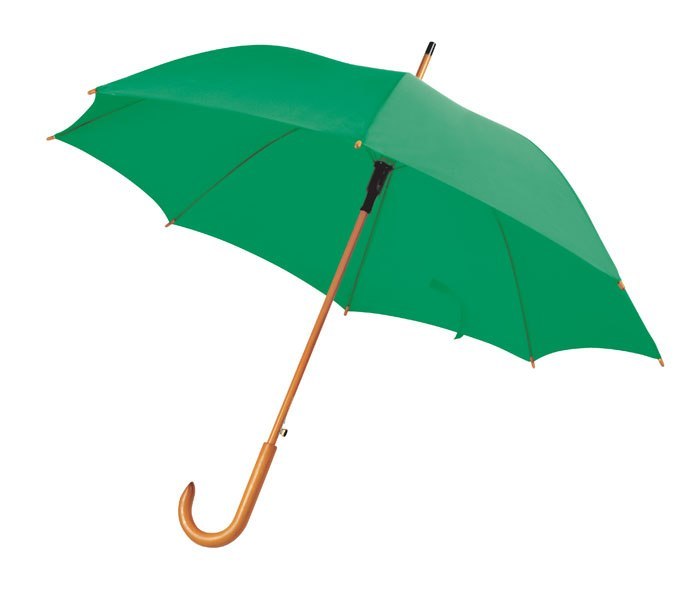 UMBRELLA GREEN WOODEN HANDLE d=105 cm