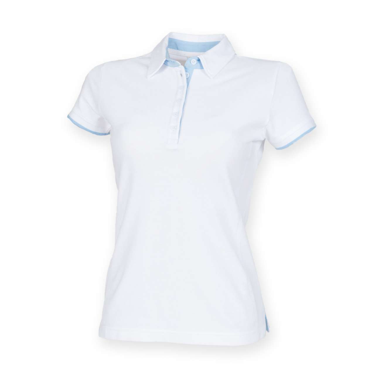 LADIES CONTRAST POLO SHIRT