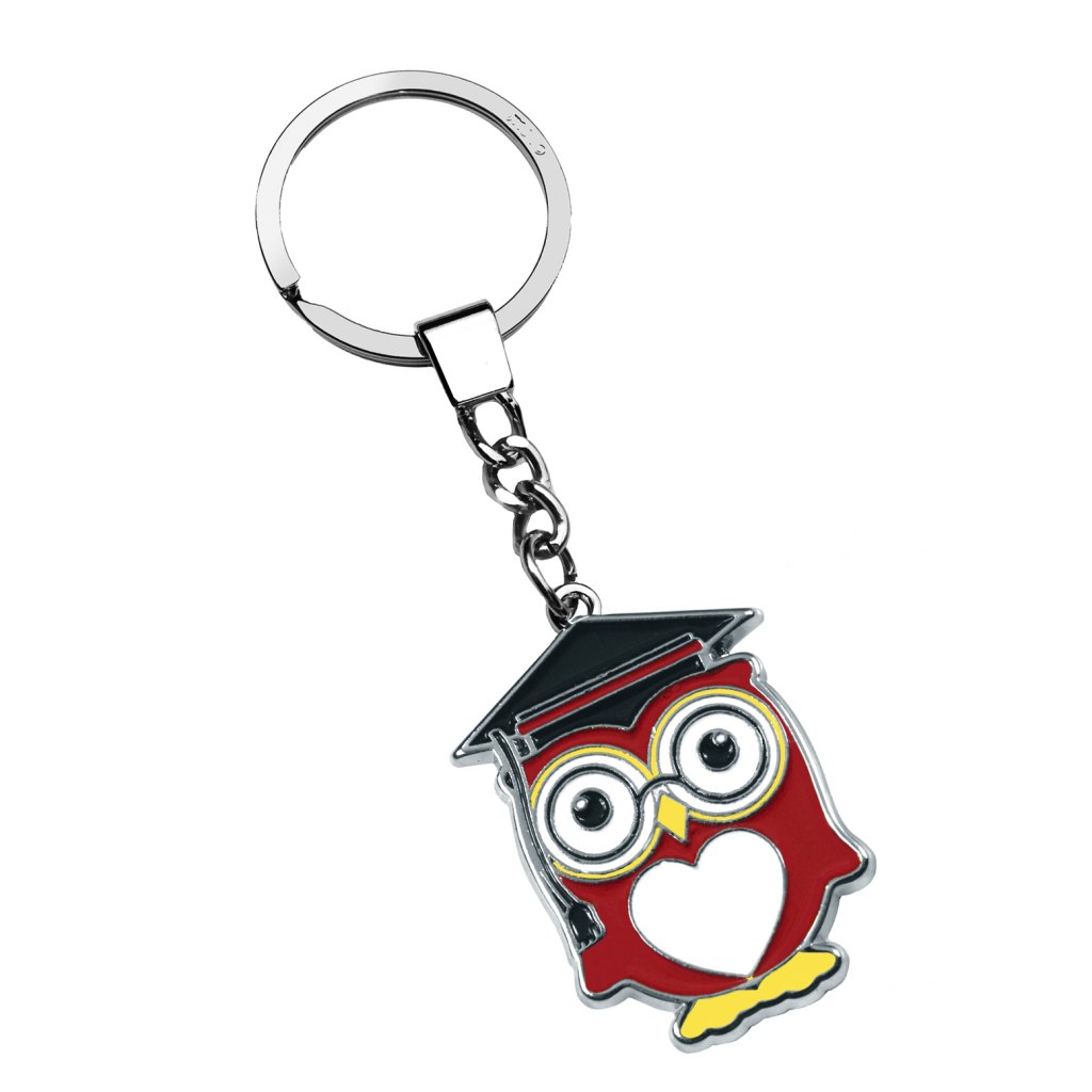 KEYCHAIN OWL WITH GRADUATION HAT