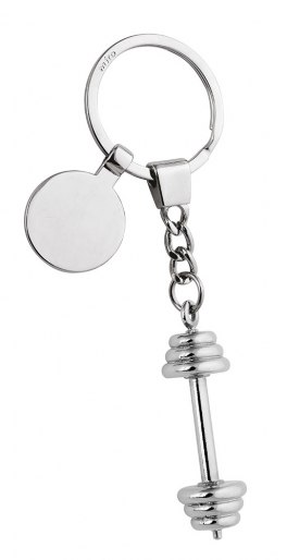 KEY CHAIN GYM DUMBBELL WITH TOKEN