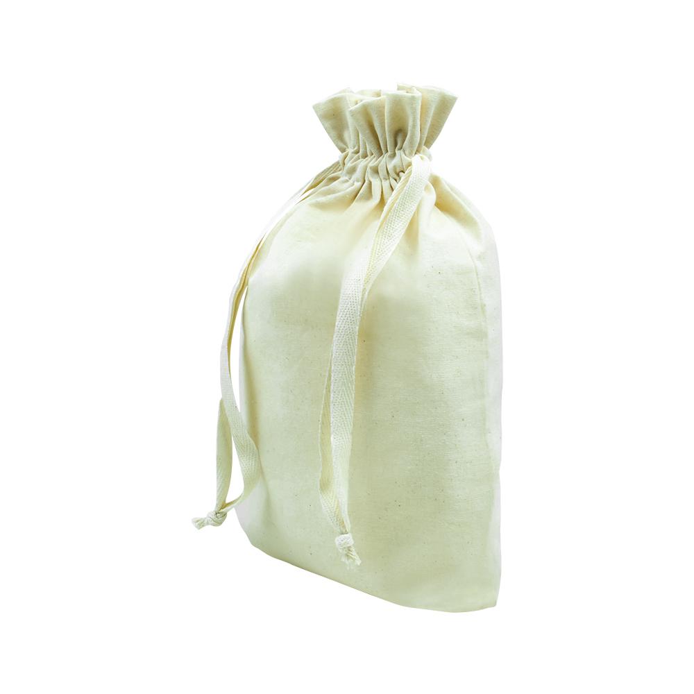 SET OF 10 COTTON BAGS 15X21 CM